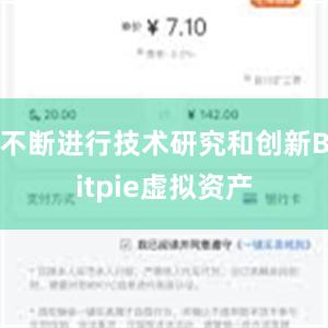 不断进行技术研究和创新Bitpie虚拟资产